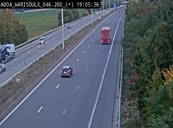 Webcam autoroute Belgique - Warissoulx - E411 - BK 46.2