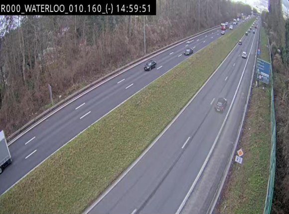 Webcam autoroute Belgique - Waterloo - R0 (ring de Bruxelles) - BK 12.3