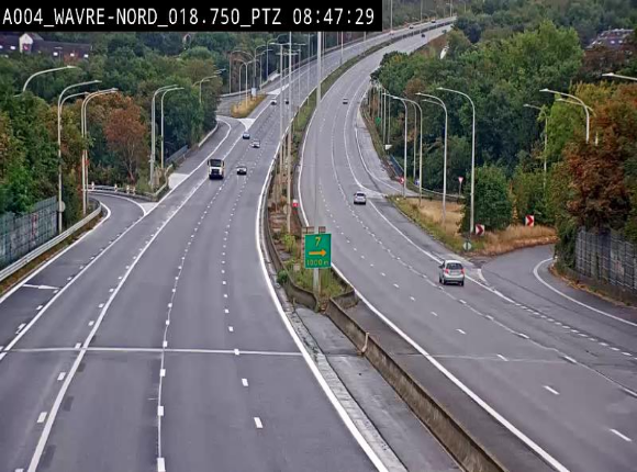 Webcam traffic E411(A4) - BK 18.7 - Bierges (Wavre Nord)