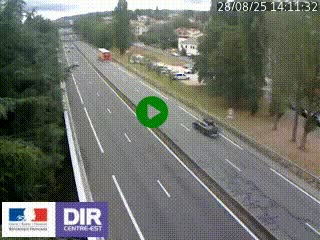 Webcam routière à Le Chambon-Feugerolles sur la RN88 entre Firminy et Saint-Etienne