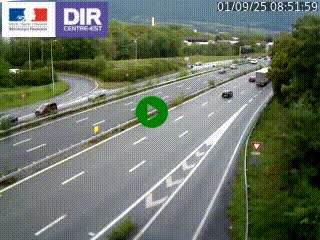 Caméra routière à hauteur de la sortie 15 Chambéry-centre au PK 4,103 en direction d'Albertville