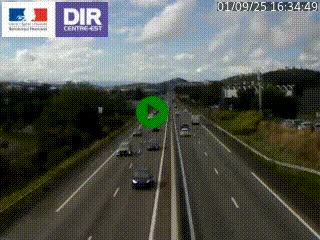 Caméra autoroute à Saint-Etienne (Les Littes) à hauteur du Ikea Saint-Etienne sur l'A72 en direction de Roanne