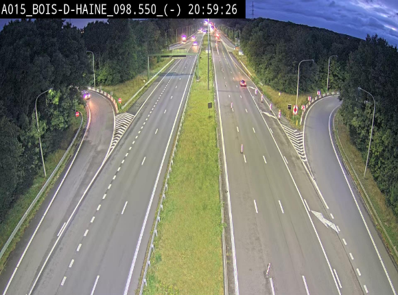 Webcam autoroute Belgique - Bois d'Haine - E42 - BK 98.6