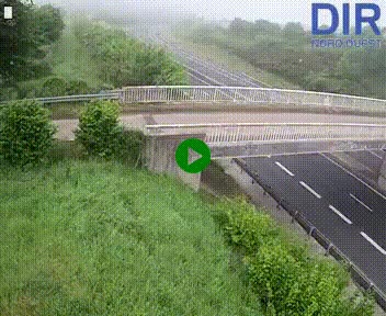 Webcam sur A84 à hauteur de Pont-Farcy, au niveau du pont autoroutier sur la Vire, au sud de Saint-Lô