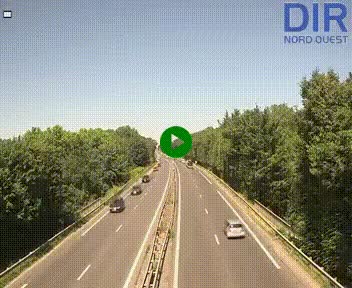 Webcam sur le périphérique de Caen (N814) à l'est de la ville, à Mondeville hauteur de la sortie 2, Presqu'île-Rives de l'Orne, au bout de l'autoroute A13