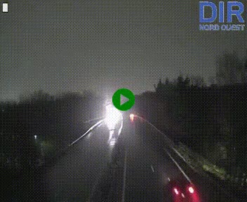 Webcam sur le périphérique de Caen (N814) à l'est de la ville, à Mondeville hauteur de la sortie 2, Presqu'île-Rives de l'Orne, au bout de l'autoroute A13