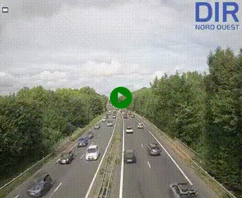 Webcam sur le périphérique de Caen (N814) à l'est de la ville, à Mondeville hauteur de la sortie 2, Presqu'île-Rives de l'Orne, au bout de l'autoroute A13