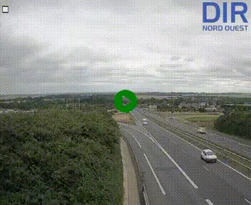 Webcam au début de l'A84 sur le périphérique Ouest de Caen (N814) à hauteur de la sortie 9, Porte de Bretagne