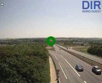 Webcam au début de l'A84 sur le périphérique Ouest de Caen (N814) à hauteur de la sortie 9, Porte de Bretagne