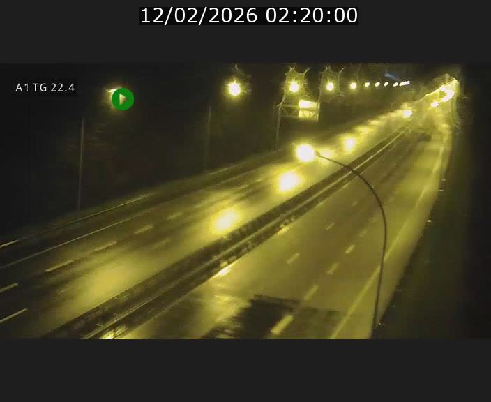 Traffic live webcam Luxembourg Flaxweiler - A1 direction Luxembourg - BK 22.4