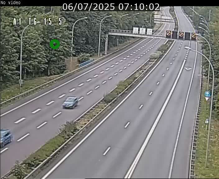 Traffic live webcam Luxembourg Munsbach - A1 direction Luxembourg - BK 15.5