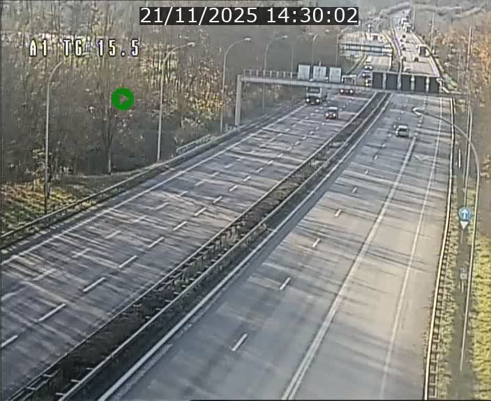 Traffic live webcam Luxembourg Munsbach - A1 direction Luxembourg - BK 15.5