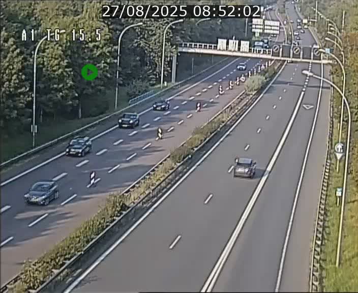 Traffic live webcam Luxembourg Munsbach - A1 direction Luxembourg - BK 15.5