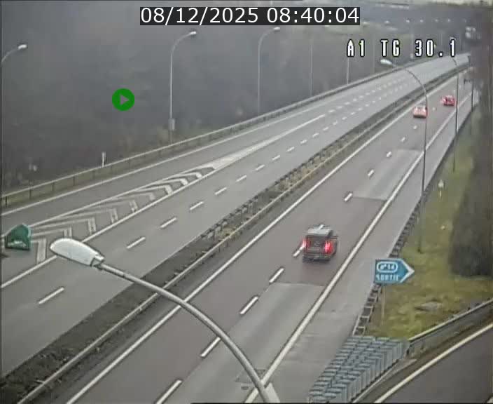 Traffic live webcam Luxembourg Grevenmacher - A1 direction Luxembourg - BK 30.1
