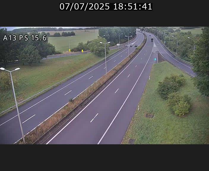 Traffic live webcam Luxembourg Kayl - A13 direction Dudelange - BK 15.6