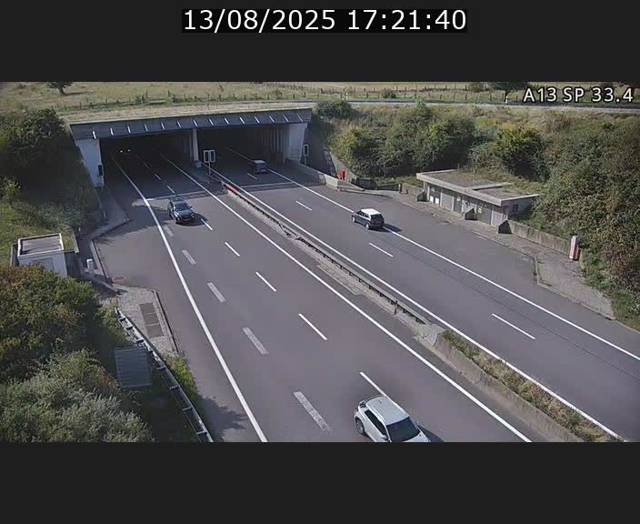 Webcam trafic sur A13 à hauteur d'Altwies en direction de Mondorf-les-bains et en provenance de l'Allemagne