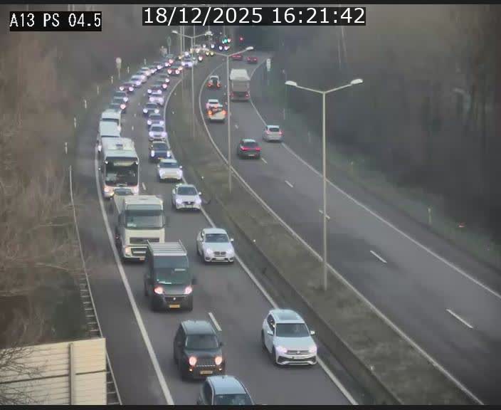 Traffic live webcam Luxembourg Differdange - A13 direction Esch-sur-Alzette - BK 4.5