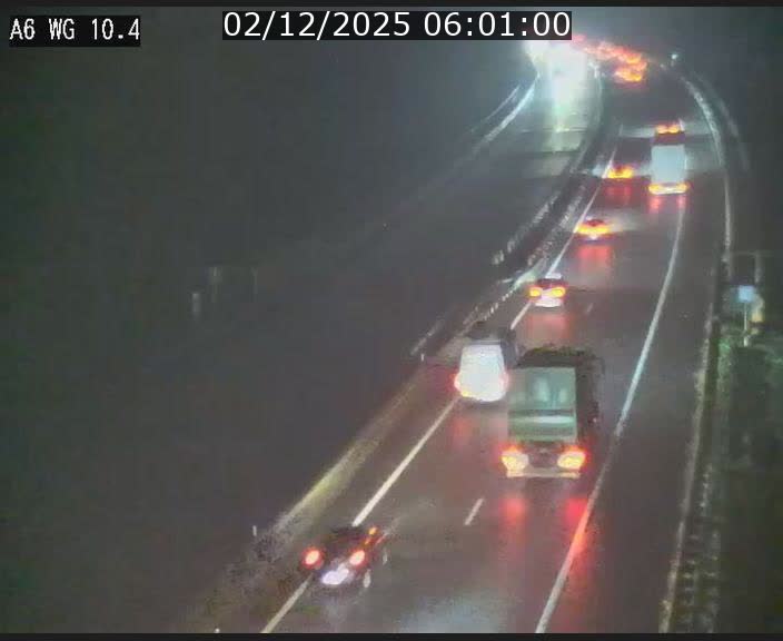 Traffic live webcam Luxembourg Mamer - A6 - BK 10.4 - direction Luxembourg/France/Allemagne