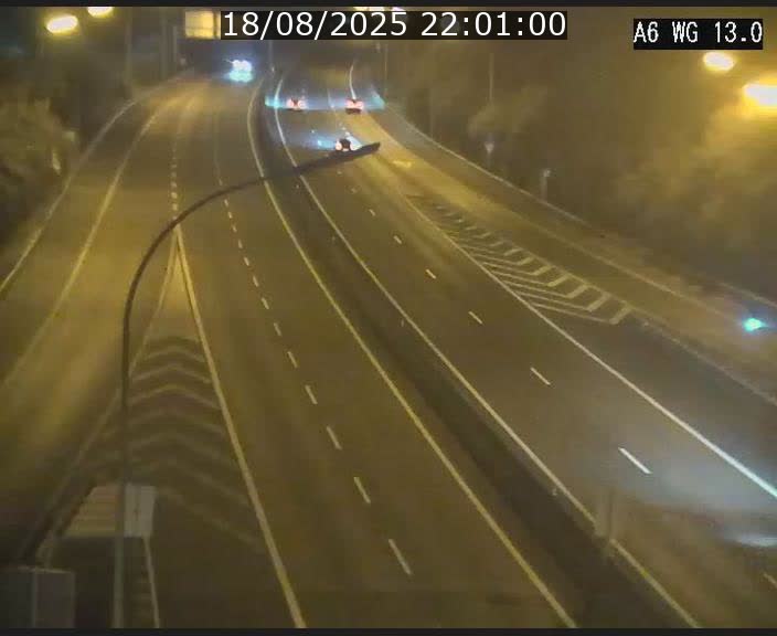 Traffic live webcam Luxembourg Mamer - A6 - BK 13 - direction Luxembourg/France/Allemagne