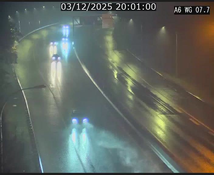 Traffic live webcam Luxembourg - Bridel - A6 - BK 7.7 - direction Belgique