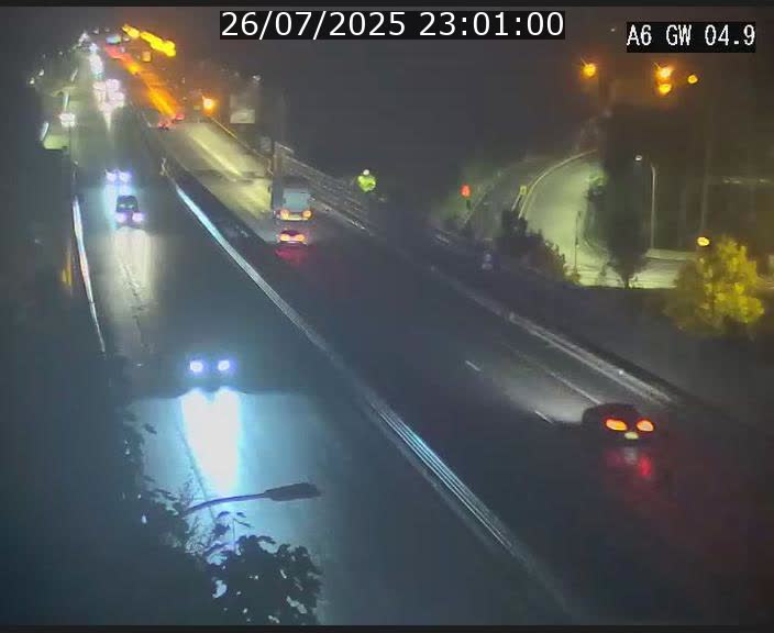 Traffic live webcam Luxembourg Croix de Cessange - A6 - BK 4.9 - direction Belgique