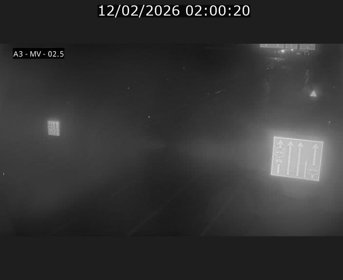 Webcam autoroute A3 au Luxembourg à proximité de la Croix de Gasperich. Vue orientée vers Luxembourg