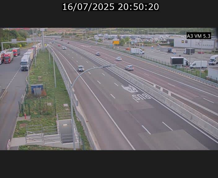 Traffic live webcam Luxembourg Aire de Berchem - A3 - BK 5 - direction France