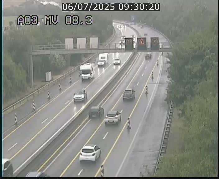 Webcam Autoroute après la Croix de Bettembourg en direction de Luxembourg sur l'A3