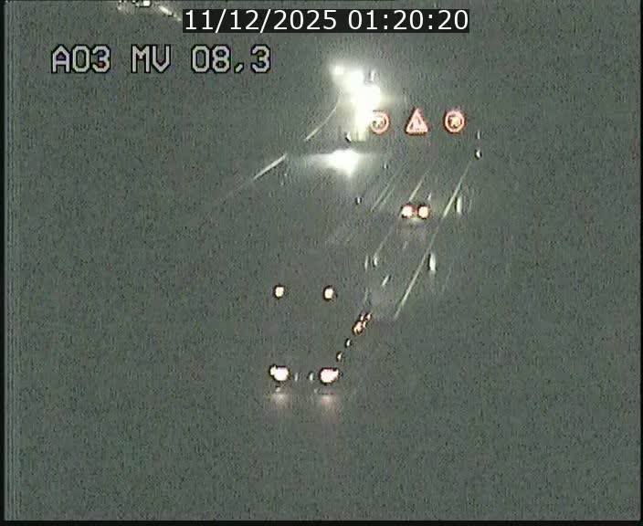 Webcam Autoroute après la Croix de Bettembourg en direction de Luxembourg sur l'A3