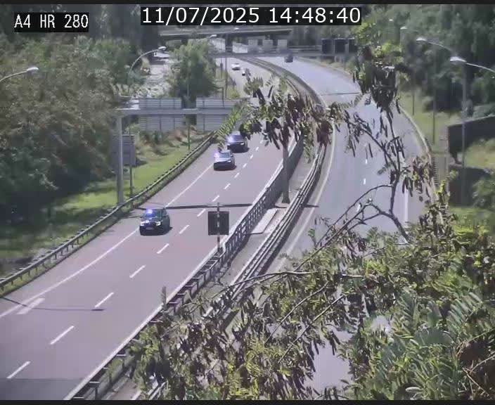 Webcam traffic A4 Luxembourg - BK 0.2 - P+R Bouillon (direction Luxembourg)