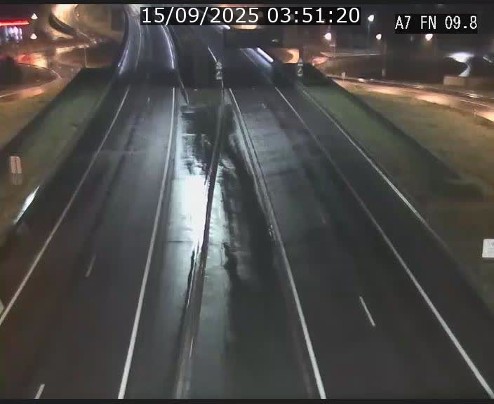 Caméra trafic Luxembourg - A7, Tunnel Gousselerbierg, sortie sud, direction rond-point Lorentzweiler (BK 9.9)
