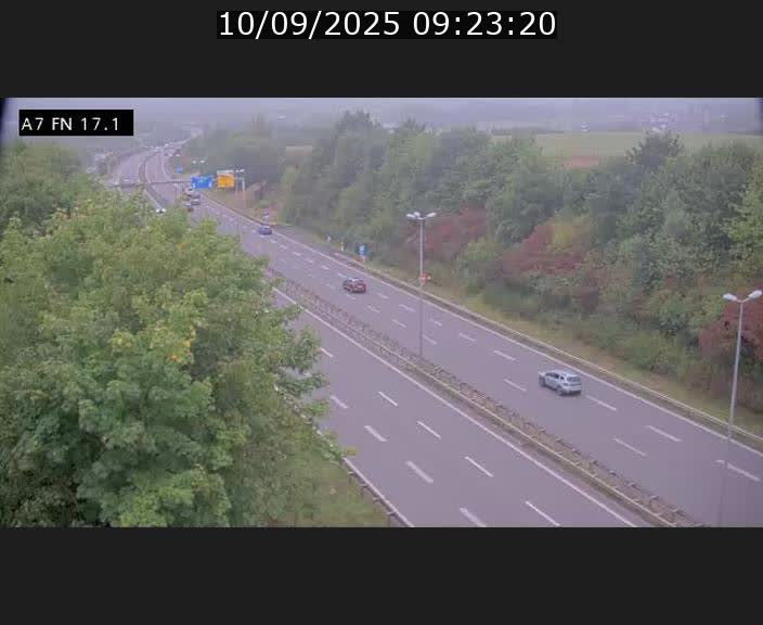 Caméra trafic Luxembourg - A7, Merscherbierg direction Mersch