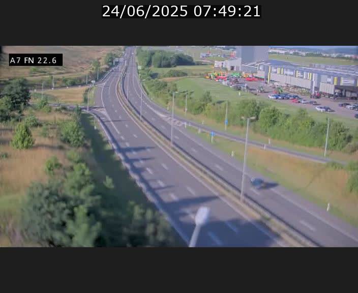 Caméra trafic Luxembourg - A7, Colmar-berg direction Mersch