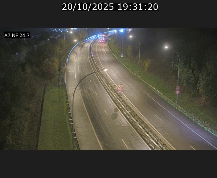 Caméra trafic Luxembourg - A7, Schieren direction Mersch