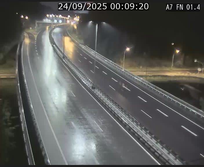 Caméra autoroute Luxembourg A7 - Tunnel Stafelter - direction Echangeur Grünewald