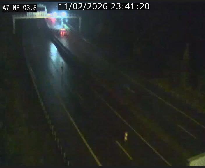 Webcam autoroute A7 au Luxembourg à la sortie du Tunnel Stafelter vers le Nord