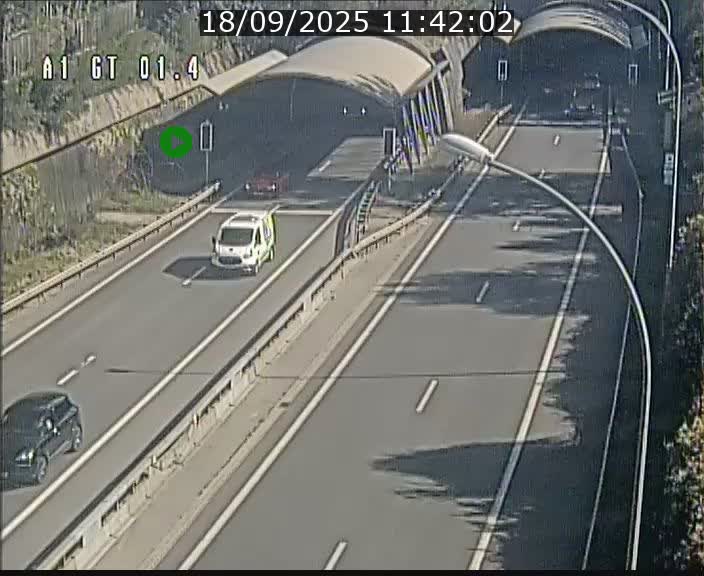 Traffic live webcam Luxembourg Hesperange - A1 direction Kirchberg - BK 1.4