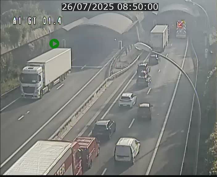 Traffic live webcam Luxembourg Hesperange - A1 direction Kirchberg - BK 1.4