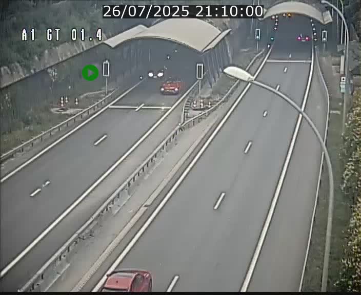 Traffic live webcam Luxembourg Hesperange - A1 direction Kirchberg - BK 1.4