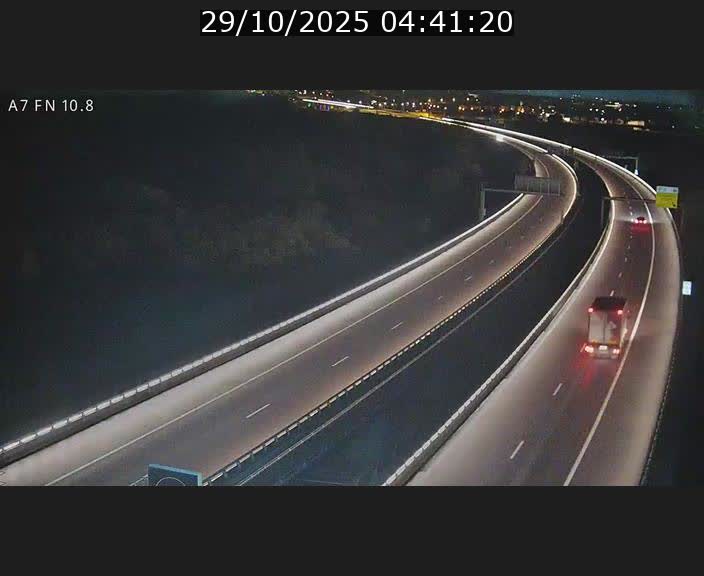 Caméra trafic Luxembourg - A7, Tunnel Gousselerbierg, sortie sud, direction rond-point Lorentzweiler (BK 10.8)