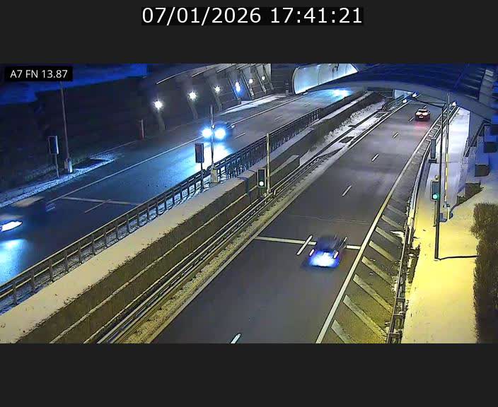 Caméra trafic Luxembourg - A7, Tunnel Gousselerbierg, entrée nord, direction Lorentzweiler