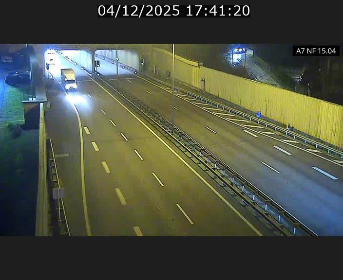 Caméra trafic Luxembourg - A7, Tunnel Mersch, entrée sud, direction Ettelbruck