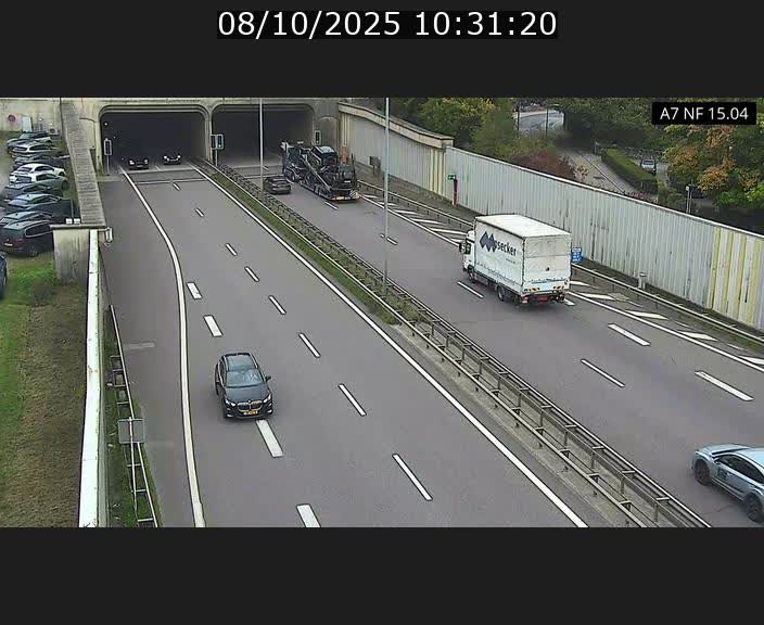 Caméra trafic Luxembourg - A7, Tunnel Mersch, entrée sud, direction Ettelbruck