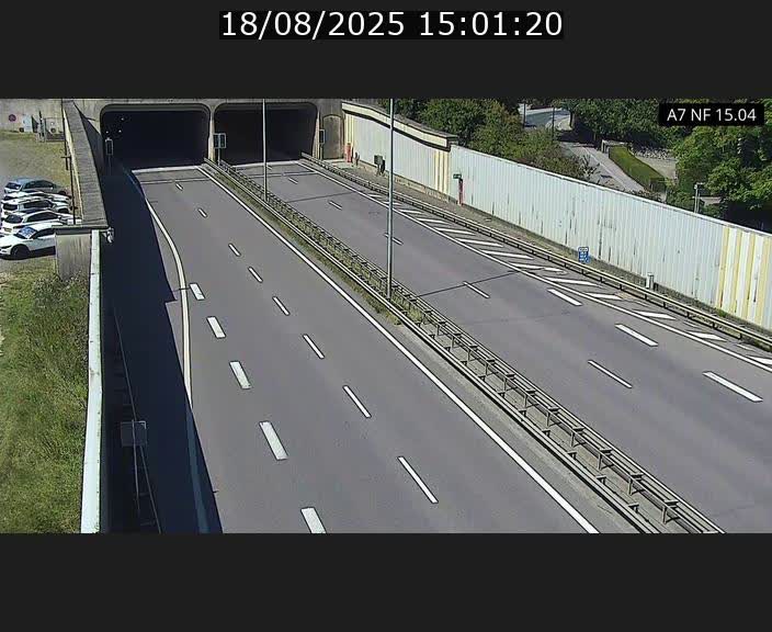 Caméra trafic Luxembourg - A7, Tunnel Mersch, entrée sud, direction Ettelbruck