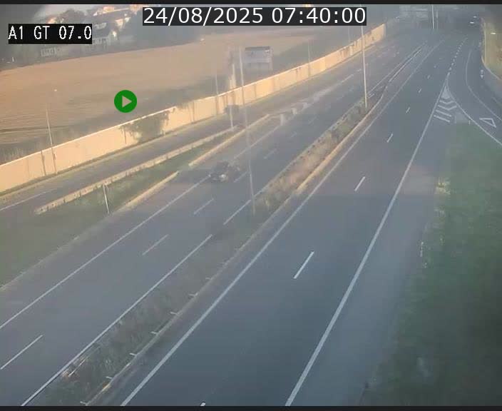 Traffic live webcam Luxembourg Cents - A1 direction Kirchberg - BK 7