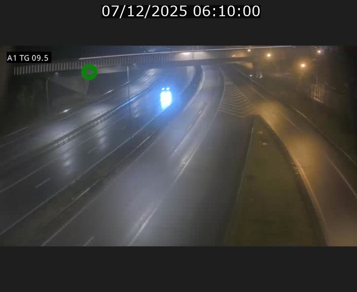 Traffic live webcam Luxembourg Jonction Grünewald - A1 direction Luxembourg-ville - BK 9.5