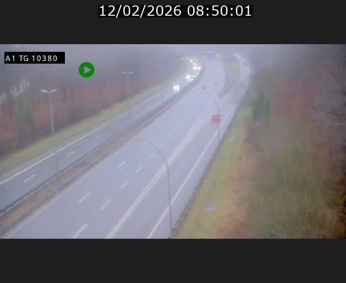 Traffic live webcam Luxembourg Senningerberg - A1 direction Luxembourg Kirchberg - BK 10.3
