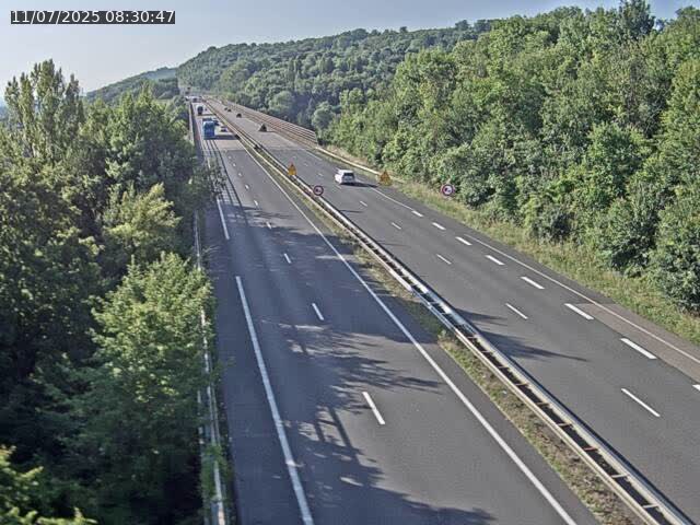 Caméra autoroute France - A30, Hayange direction Metz