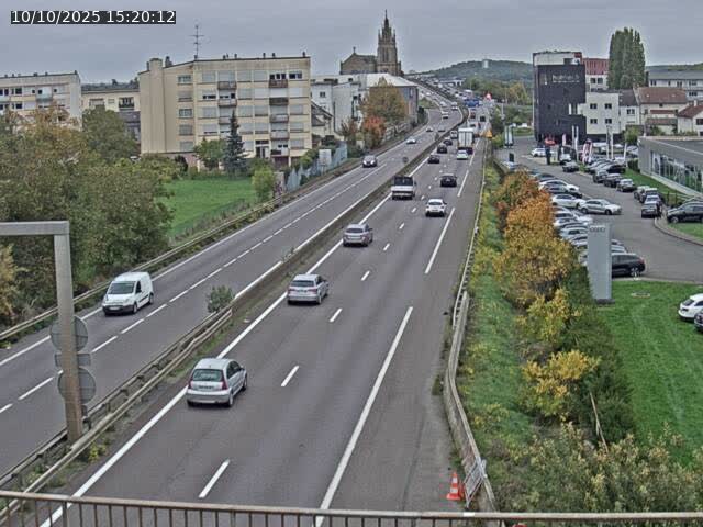 Caméra autoroute France - A31, Thionville direction Metz