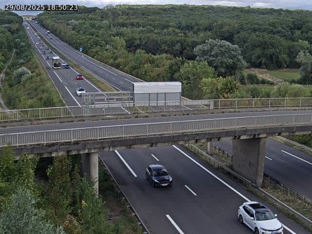 Caméra autoroute France - A31, Zoufftgen direction Luxembourg-ville, à la frontière entre la France et le Luxembourg